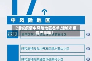 【运城疫情中风险地区名单,运城市疫情严重吗】