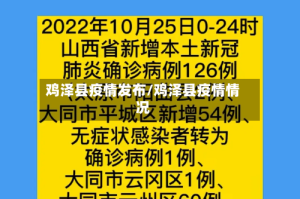 鸡泽县疫情发布/鸡泽县疫情情况