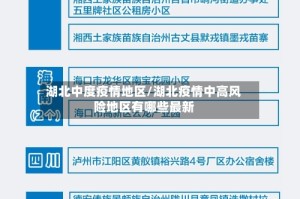 湖北中度疫情地区/湖北疫情中高风险地区有哪些最新