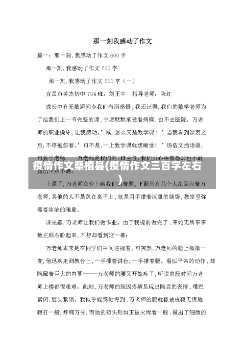 疫情作文桑植县(疫情作文三百字左右)-第1张图片