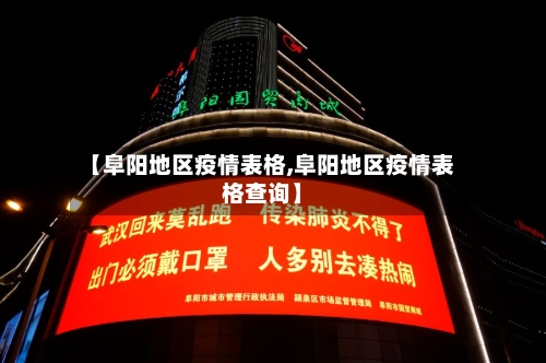 【阜阳地区疫情表格,阜阳地区疫情表格查询】-第1张图片