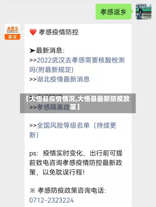 【大悟县疫情情况,大悟县最新防疫政策】-第3张图片