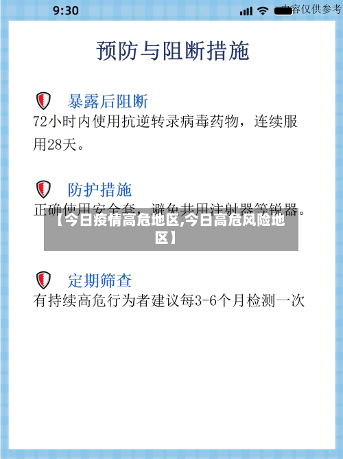 【今日疫情高危地区,今日高危风险地区】-第1张图片